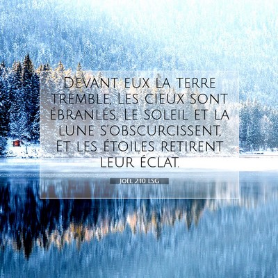 Joël 2:10 Verset biblique expliqué