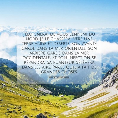 Joël 2:20 Verset biblique expliqué