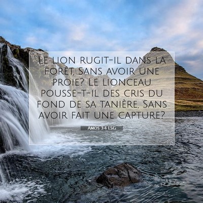 Amos 3:4 Verset biblique expliqué