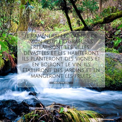 Amos 9:14 LSG Image du verset biblique