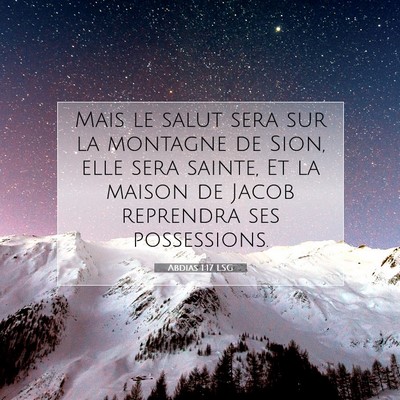 Abdias 1:17 Verset biblique expliqué