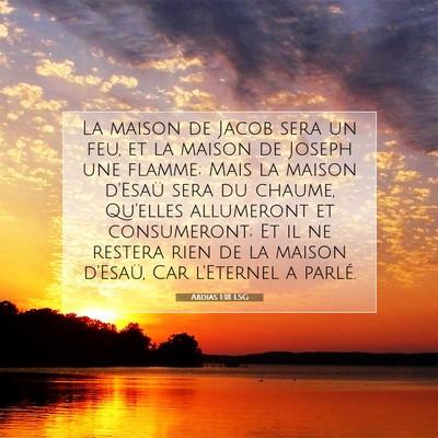 Abdias 1:18 Verset biblique expliqué