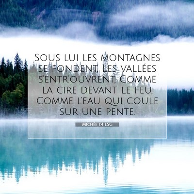 Michée 1:4 Verset biblique expliqué