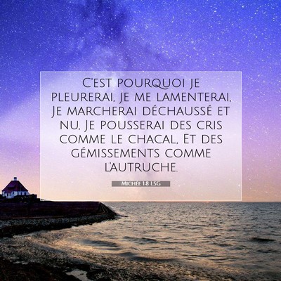 Michée 1:8 Verset biblique expliqué