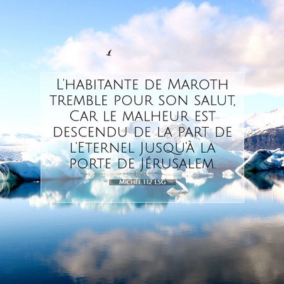 Michée 1:12 Verset biblique expliqué