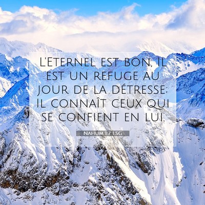 Nahum 1:7 Verset biblique expliqué