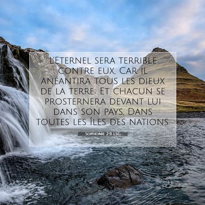 Sophonie 2:11 LSG Image du verset biblique