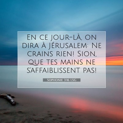 Sophonie 3:16 LSG Image du verset biblique