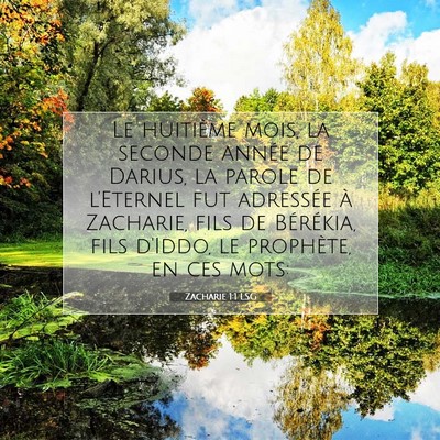 Zacharie 1:1 Verset biblique expliqué