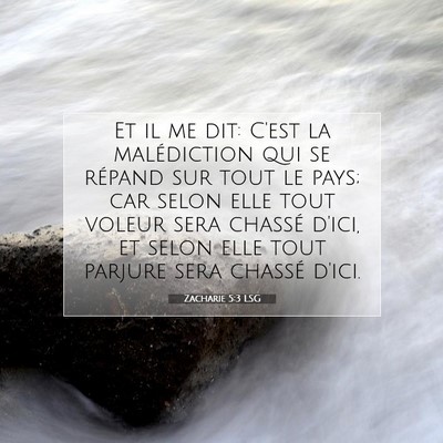 Zacharie 5:3 LSG Image du verset biblique