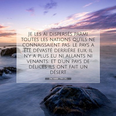 Zacharie 7:14 LSG Image du verset biblique