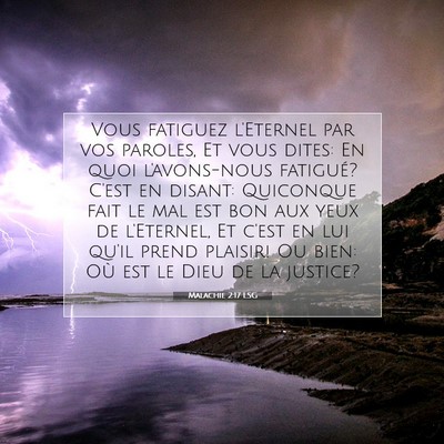 Malachie 2:17 LSG Image du verset biblique