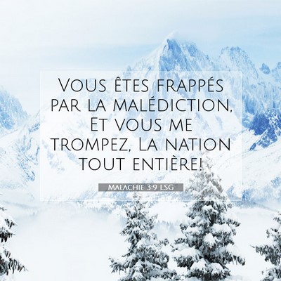 Malachie 3:9 Verset biblique expliqué