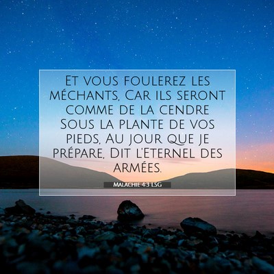 Malachie 4:3 LSG Image du verset biblique