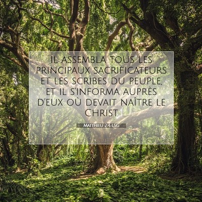 Matthieu 2:4 Verset biblique expliqué