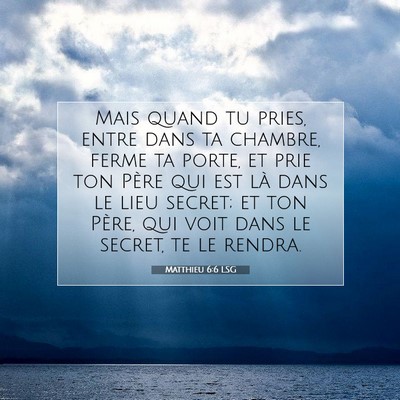 Matthieu 6:6 Verset biblique expliqué