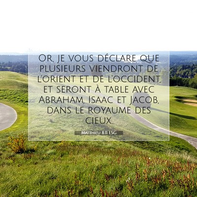 Matthieu 8:11 Verset biblique expliqué