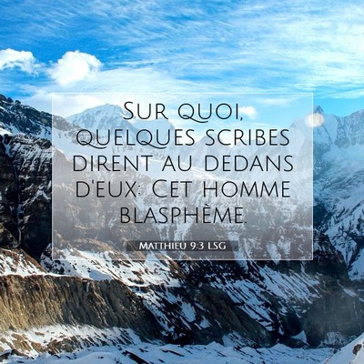 Matthieu 9:3 Verset biblique expliqué