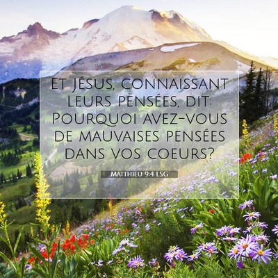 Matthieu 9:4 Verset biblique expliqué
