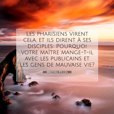 Matthieu 9:11 LSG Image du verset biblique
