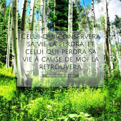 Matthieu 10:39 Verset biblique expliqué