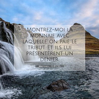 Matthieu 22:19 Verset biblique expliqué