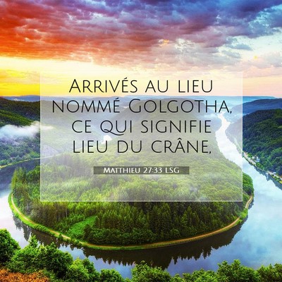Matthieu 27:33 Verset biblique expliqué