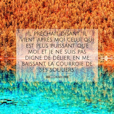 Marc 1:7 Verset biblique expliqué