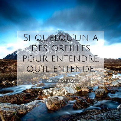 Marc 4:23 LSG Image du verset biblique