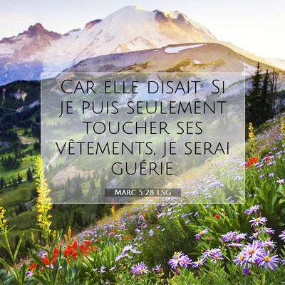 Marc 5:28 Verset biblique expliqué