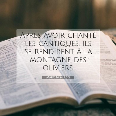 Marc 14:26 LSG Image du verset biblique