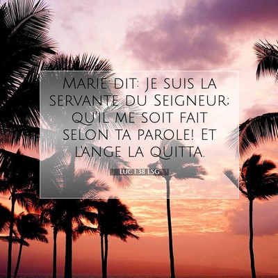 Luc 1:38 Verset biblique expliqué