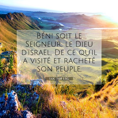 Luc 1:68 Verset biblique expliqué