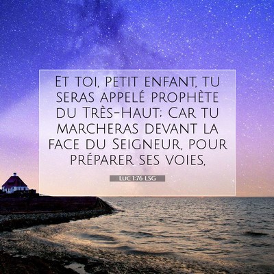 Luc 1:76 Verset biblique expliqué