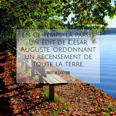 Luc 2:1 LSG Image du verset biblique