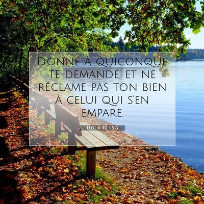 Luc 6:30 Verset biblique expliqué