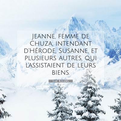 Luc 8:3 LSG Image du verset biblique