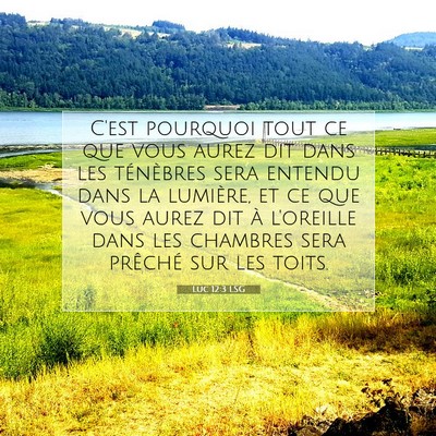 Luc 12:3 Verset biblique expliqué
