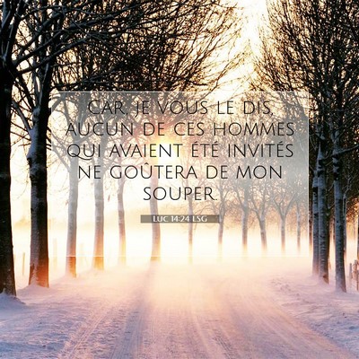 Luc 14:24 Verset biblique expliqué