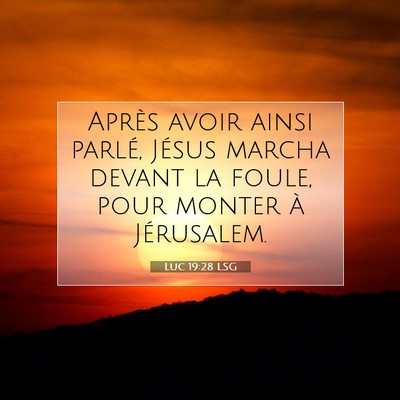 Luc 19:28 LSG Image du verset biblique