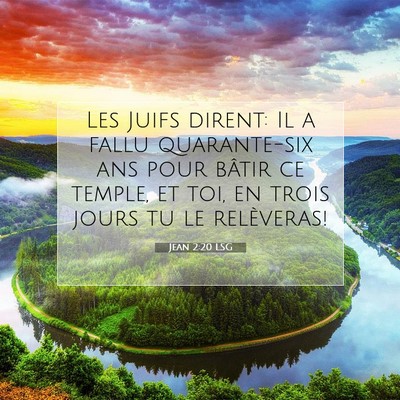 Jean 2:20 LSG Image du verset biblique