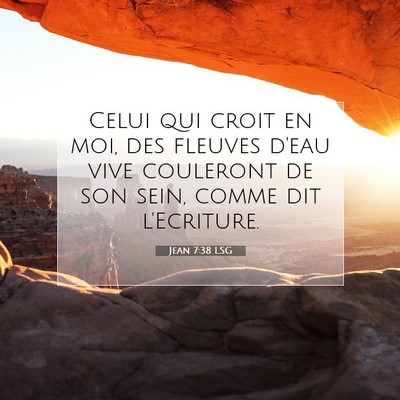 Jean 7:38 Verset biblique expliqué