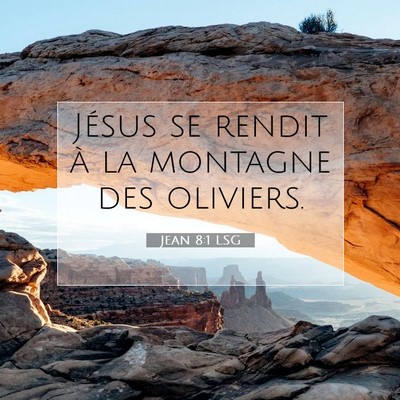Jean 8:1 LSG Image du verset biblique