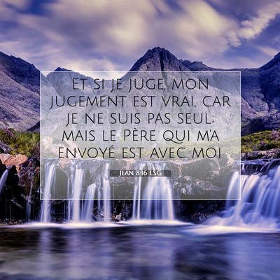 Jean 8:16 LSG Image du verset biblique