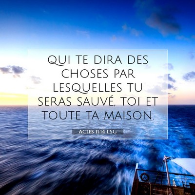 Actes 11:14 Verset biblique expliqué