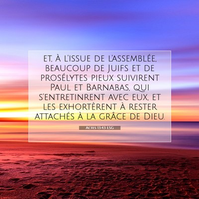 Actes 13:43 Verset biblique expliqué