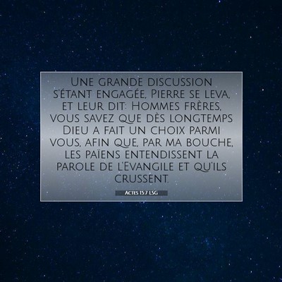 Actes 15:7 LSG Image du verset biblique