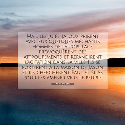 Actes 17:5 LSG Image du verset biblique