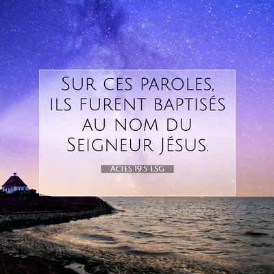 Actes 19:5 Verset biblique expliqué