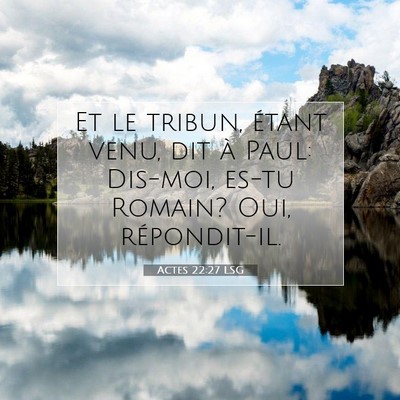 Actes 22:27 Verset biblique expliqué